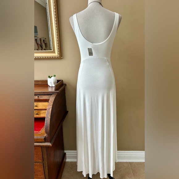 Free People FP Beach Feliz Maxi Dress Slits White Size Medium M NWT - Picture 6 of 11